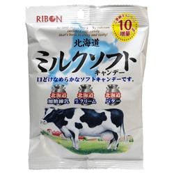 Мягкая молочная карамель Ribon, Япония, 66 г Акция