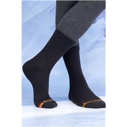 Детские носки высокие термо 400T-035 Черный