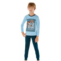 Комплект для мальчика с длинным рукавом Baykar (9650) голубой