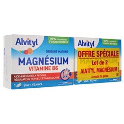 Alvityl Magn?sium Vitamine B6 Lot de 2 x 45 Comprim?s