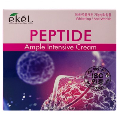 Антивозрастной крем для лица с пептидами Ample Intensive Cream Ekel, Корея, 100 мл Акция
