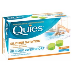 Quies Protection Auditive en Silicone Natation 3 Paires