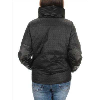 EAC931 BLACK Куртка демисезонная женская (100 гр. синтепон)