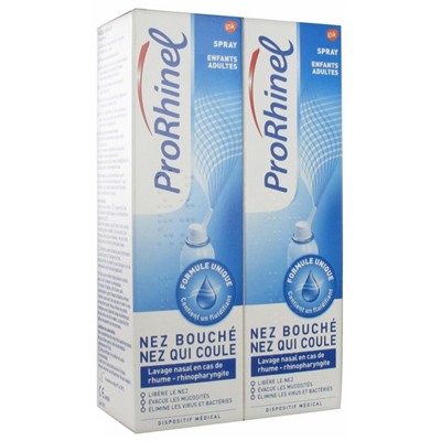 ProRhinel Spray Nasal Enfants-Adultes Lot de 2 x 100 ml