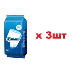 Mon Rulon 80шт Влажная туалетная бумага 3шт