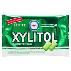 Жевательная резинка Лайм и Мята Xylitol Lime Mint Thai Lotte, Таиланд, 11,6 г