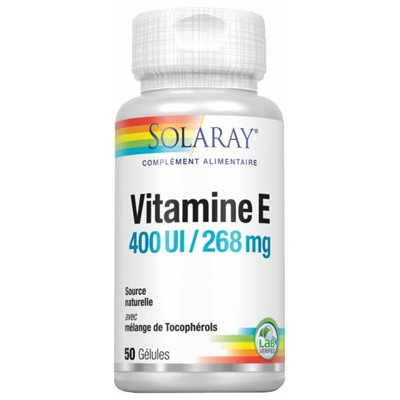 Solaray Vitamine E 400 I.U 50 G?lules