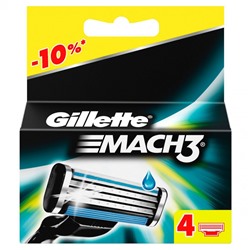 (Копия) Кассеты Gillette Mach 3 (4 шт)