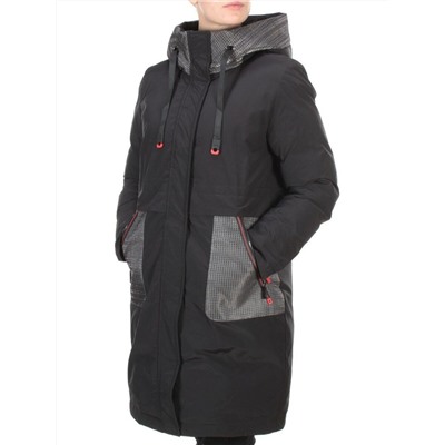 2090 BLACK Куртка зимняя женская AIKESDFRS (200 гр. холлофайбера)