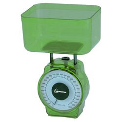 Весы кухонные механические HOMESTAR HS-3004М, 1 кг, цвет зеленый