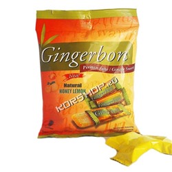 Имбирные конфеты с мёдом и лимоном Gingerbon 125 г Акция