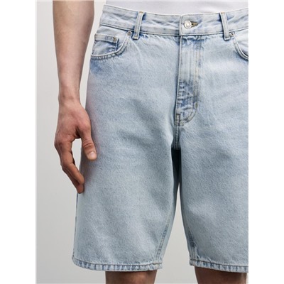 брюки (бриджи) джинсовые мужские ультра светлый индиго