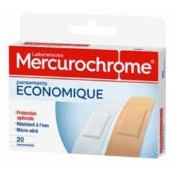 Mercurochrome Pansements Economique 20 Pansements