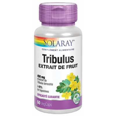 Solaray Tribulus Extrait de Fruit 60 Capsules V?g?tales