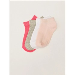Носки укороченные для девочки, 4 шт.