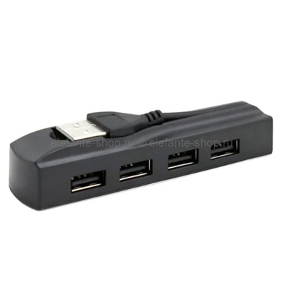 USB-концентратор CBR CH-123 4 порта USB2.0 Black (UM)