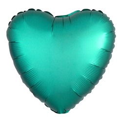 В0383-8 Шар фольга Сердце зелен46см