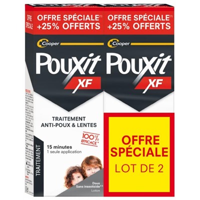 Pouxit XF Traitement Anti-Poux and Lentes Lot de 2 x 250 ml