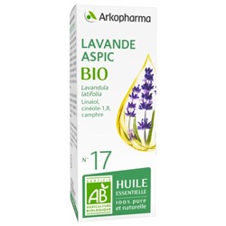 Arkopharma Huile Essentielle Lavande Aspic (Lavandula latifolia) Bio n°17 10 ml