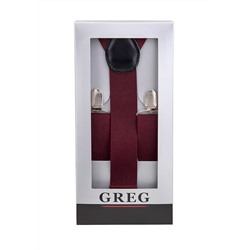 Подтяжки мужские в коробке GREG G-1-51 одн бордо