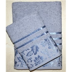 Набор махровых полотенец "Дуэт"-серый 2 шт ( 50*90 см,70*140 см) хлопок 100%