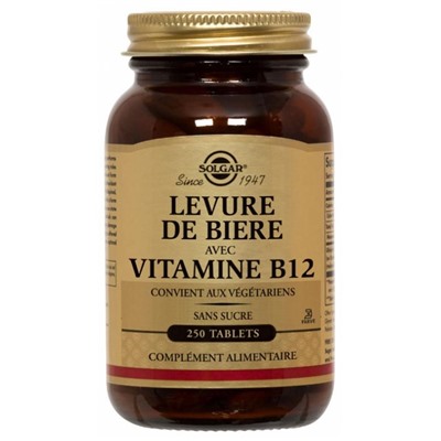 Solgar Levure de Bi?re avec Vitamine B12 250 Comprim?s