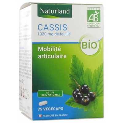 Naturland Cassis Bio 75 V?g?caps