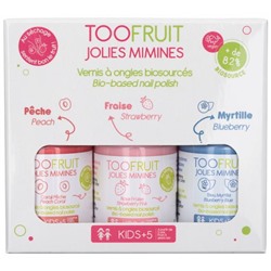Toofruit Jolies Mimines Pack de Vernis ? Ongles 3 x 10 ml