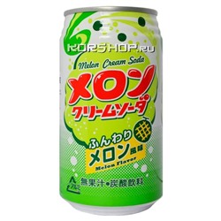 Лимонад Крем-сода со вкусом дыни, Япония, 350 мл. Акция