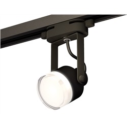 Комплект трекового однофазного светильника XT6602083 PBK/FR/CL черный полированный/белый матовый/прозрачный MR16 GU10 (C6602, N6241)