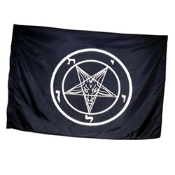 Флаг "Символ Сатаны" (Бафомет)