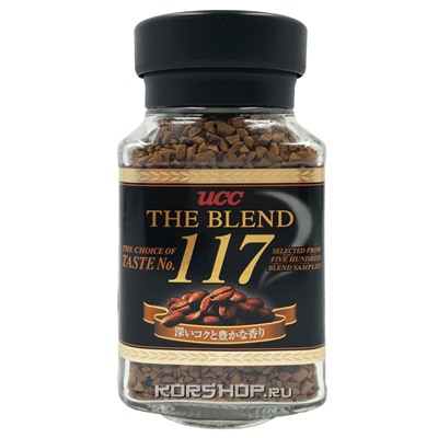 Натуральный растворимый сублимированный кофе The Blend 117 UCC, Япония, 50 г Акция