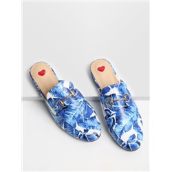 Туфли-лодочки с голубой лентой