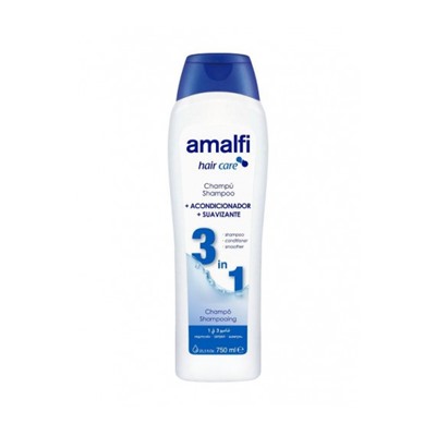 AMALFI  ПРОФ Шампунь (750ml) "3 в1" для всех типов волос. 8/3371/