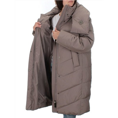 2108 DK.BEIGE Пальто зимнее женское (200 гр .холлофайбер)