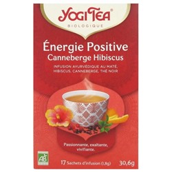 Yogi Tea ?nergie Positive Canneberge Hibiscus Bio 17 Sachets