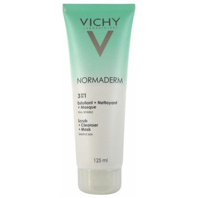 Vichy Normaderm 3en1 Exfoliant + Nettoyant + Masque 125 ml