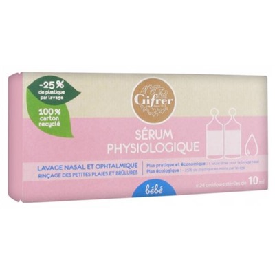 Gifrer S?rum Physiologique 24 x 10 ml