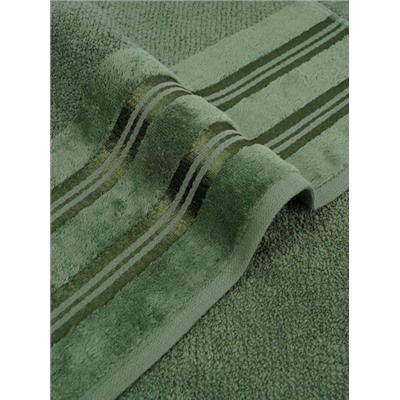Полотенце махровое Luxury Сафия Хоум, 53214 темно-зеленый