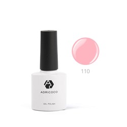 ADRICOCO Цветной гель-лак для ногтей №110, райский розовый, 8 мл