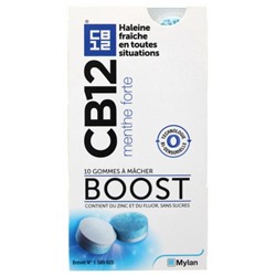 CB12 Boost Strong Mint 10 Gommes ? M?cher