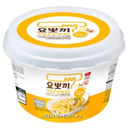 Рисовые палочки Токпокки с маслом золотого лука Golden Onion Butter Yopokki в чашке, Корея, 180 г Акция
