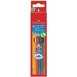 Цветные карандаши Grip, набор цветов, в картонной коробке, 6 шт.