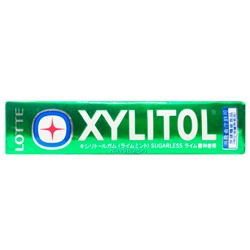 Жевательная резинка со вкусом лайма и мяты Xylitol Lotte, Япония, 21 г. Акция