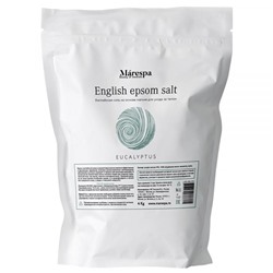 Соль для ванны English epsom salt с натуральным эфирным маслом эвкалипта и пихты
