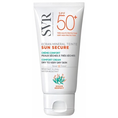 SVR Sun Secure ?cran Min?ral Teint? SPF50+ Peaux S?ches ? Tr?s S?ches 60 g