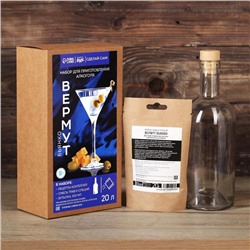 BRAGAVAR Подарочный набор для приготовления алкоголя «Бьянко Вермут»: травы и специи 20 г., бутылка 500 мл., инструкция