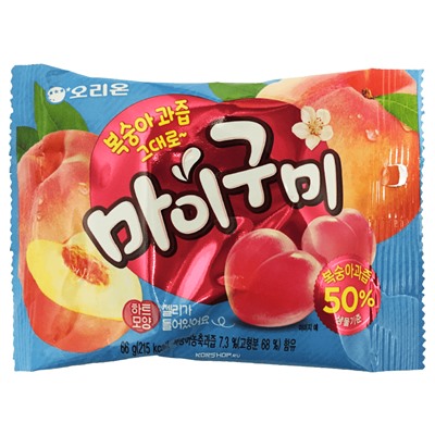 Мармеладные конфеты со вкусом персика Orion, Корея, 66 г Акция