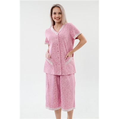 Пижама женская из кулирки Ворожея розовый
