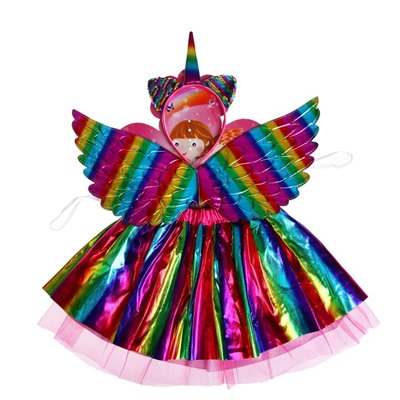 Карнавальный набор «Единорог», 3 предмета: ободок, крылья, юбка
